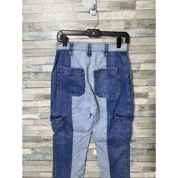 Women’s Pacsun Denim Jeans Patch Work Cargo Style Size 27 - Picture 16 of 16